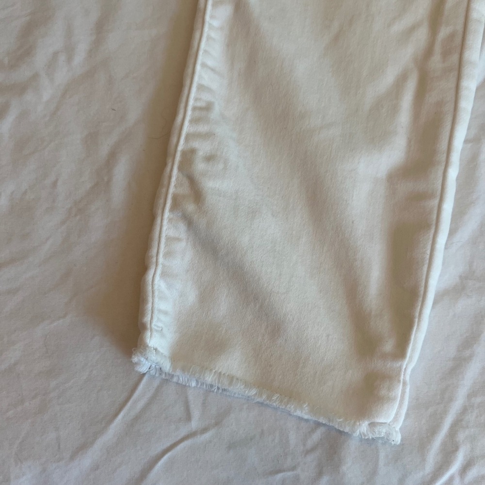 Simply Vera Wang Women's Denim Pull on Leggings White Medium Pockets EUC - Picture 2 of 5